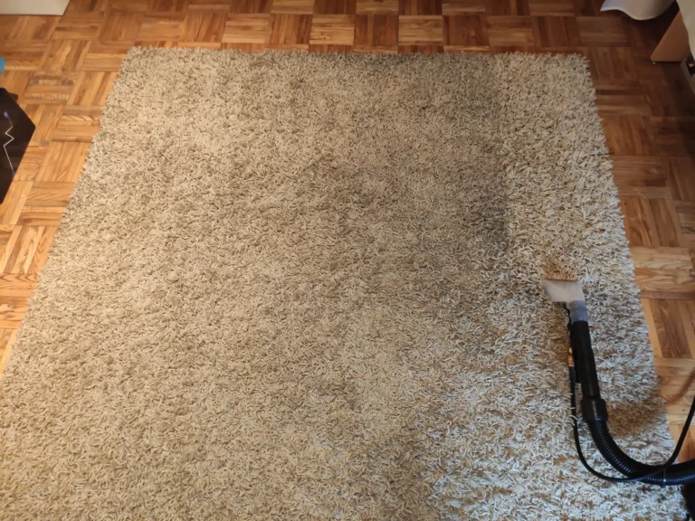 Na samym początku prania efekty sa najbardziej zauważalne. Efekt w prawym rogu.